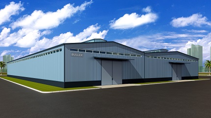 multi-span steel warehouse